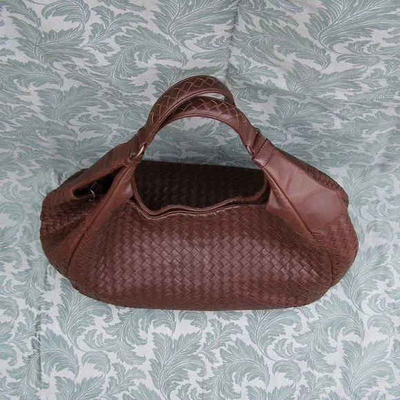 EUC Bottega Veneta Intrecciato Brown Leather Hobo/Shoulder bag - Picture 7 of 16